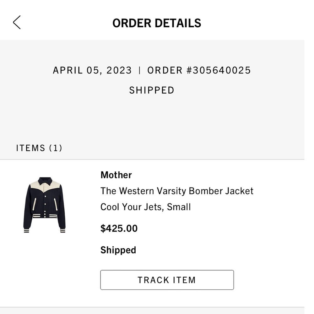 Mother Jeans Varsity Jacket Small - Picture 4 of 4